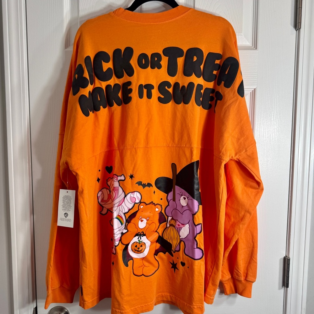NWT. TRICK OR TREAT MAKE IT SWEET, CARE BEARS SPIRIT JERSEY. XXL